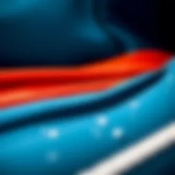 A close-up view of a high-performance wetsuit showcasing advanced material technology for kiteboarding.