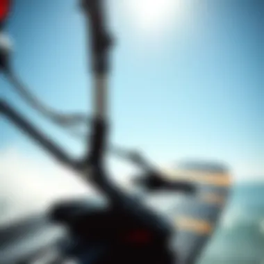 Innovative Air Foil Technology Close-up of innovative air foil technology and kiteboarding equipment