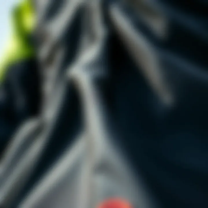 High-Quality Dry Suit Material Close-up of dry suit material for kiteboarding