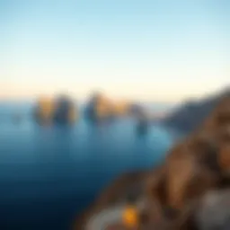 Scenic view of the coastline between Cabo San Lucas and La Paz