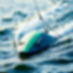 Cabrinha foilboard on the water showcasing its streamlined design