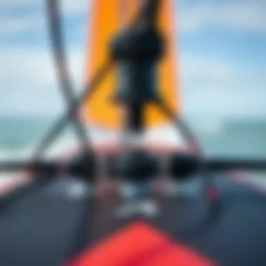 Innovative Technology of Cabrinha Foilboards Close-up of Cabrinha foilboard technology components