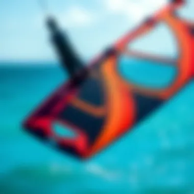 Close-up of innovative Cabrinha kite design