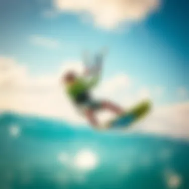 Kiteboarding Adventure with Cabrinha Switchblade 9m Kiteboarding enthusiast enjoying Cabrinha Switchblade 9m