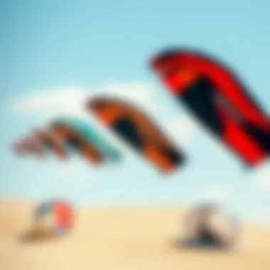 A graphical representation of technological advancements in Cabrinha wings, illustrating their evolution over the years.