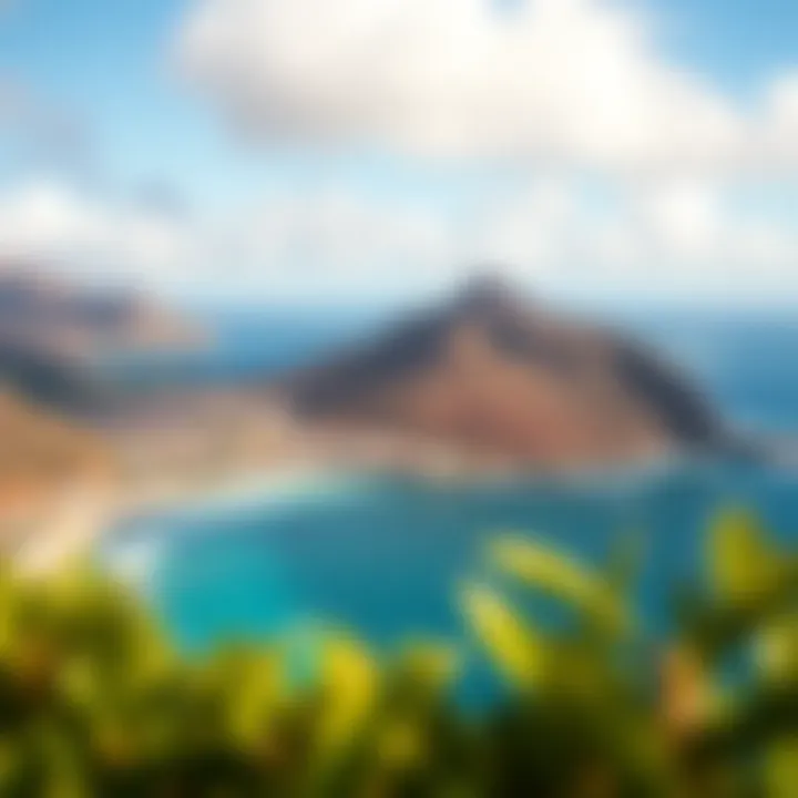 Scenic view of São Vicente coastline