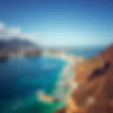 Map highlighting popular destinations in São Vicente