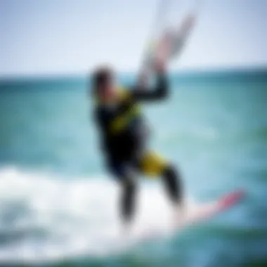 Kiteboarding scenes showcasing the CGA Impact Vest in action