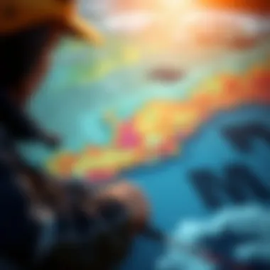 Map illustrating climatic patterns in Waycross