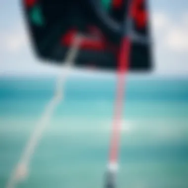 Innovative Kite Technology Close-up of North Kitesurf technology in kites