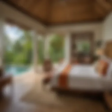 Luxurious accommodation at Coconut Bay with tropical decor and stunning views