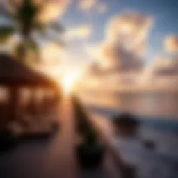 Luxurious beachfront view at Coconut Beach Resort