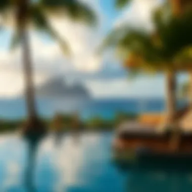 Tranquil Poolside Retreat Relaxing poolside atmosphere at Coconut Beach Resort