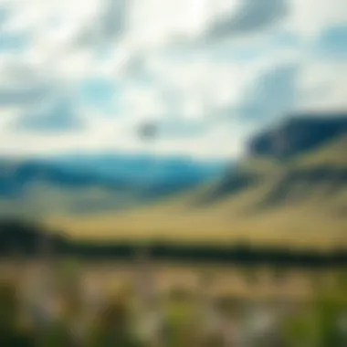 Ideal Kiteboarding Landscape in Colorado Scenic view of Colorado landscape ideal for kiteboarding