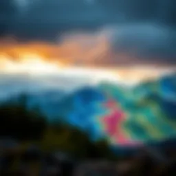 Wind speed map visualization in Colorado