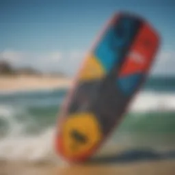 Detailed overview of kitesurf board designs showcasing various styles