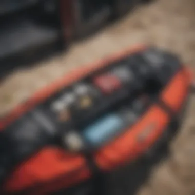 Key Features of Kiteboard Travel Bags Close-up of essential features in a kiteboard travel bag