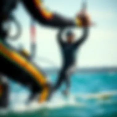 Illustration demonstrating the proper fit and adjustments of a wetsuit