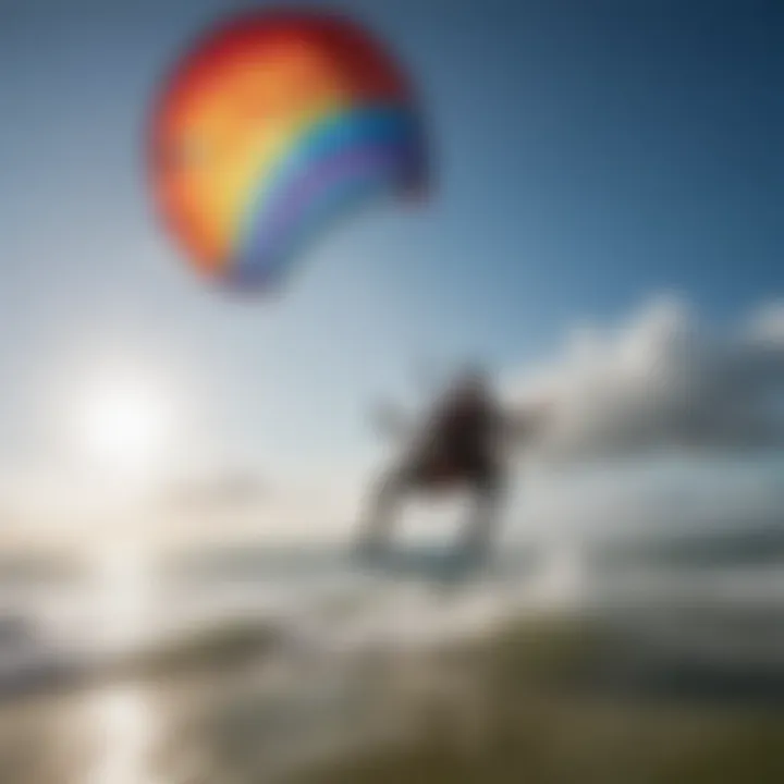 Innovative Ozone Kite Technology Close-up of advanced Ozone kite design showcasing technology