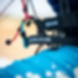 Close-up view of the Dakine kiteboard harness showcasing its design and materials