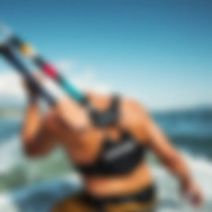 Fit and Comfort of Dakine Vega Harness User wearing Dakine Vega Harness on the water demonstrating fit and comfort