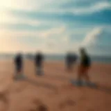 Scenic view of Diani Beach showcasing kiteboarding enthusiasts