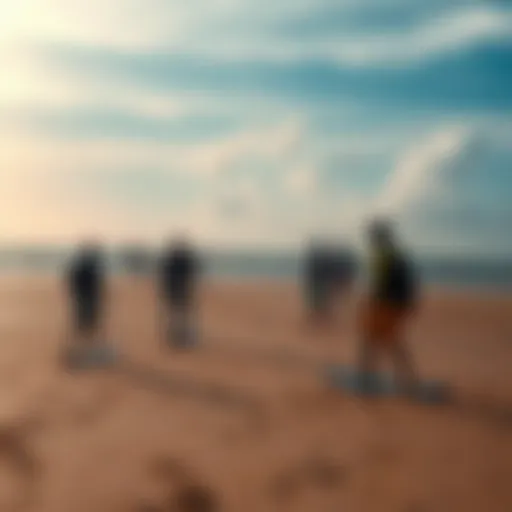 Scenic view of Diani Beach showcasing kiteboarding enthusiasts