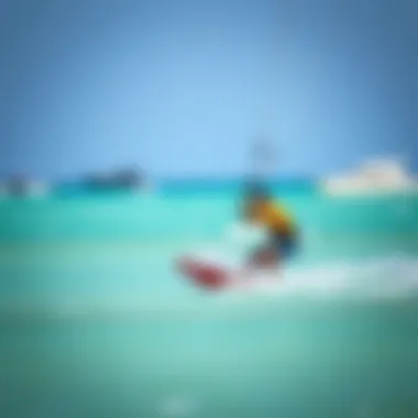 Eco-friendly kitesurfing gear emphasizing sustainability in sports