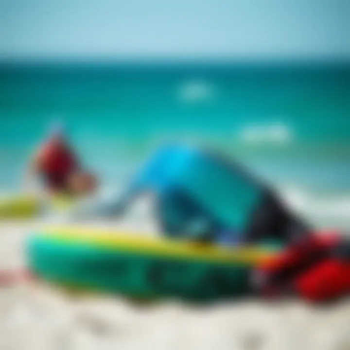Eco-Friendly Options in Kitesurfing Gear An eco-friendly kitesurfing gear option on display