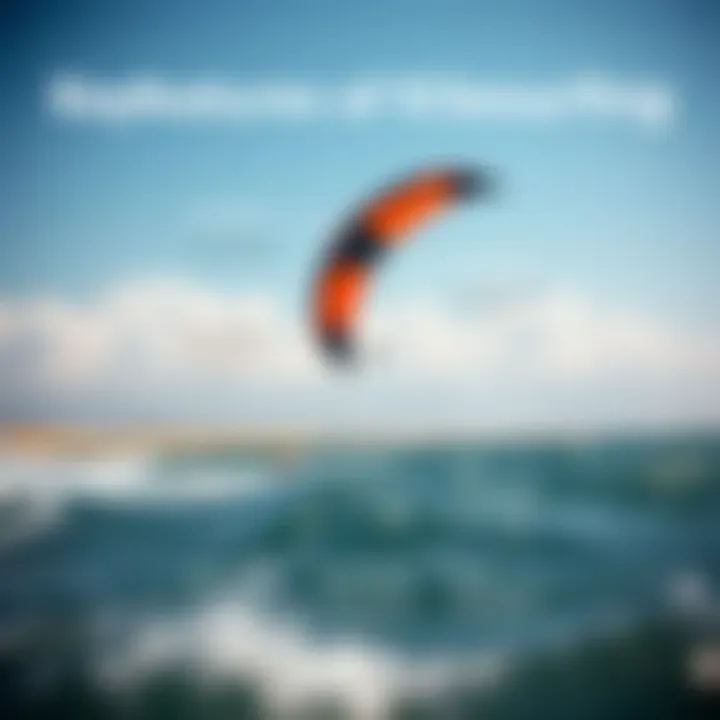 Key Features of Kitesurfing Kites An infographic illustrating key features to consider when choosing a kitesurfing kite