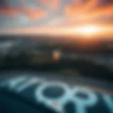 Aerial Perspective of Eugene's Kiteboarding Spot Aerial view of Eugene's kiteboarding area