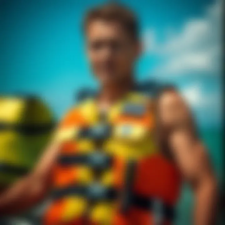 Different types of life vests for water sports