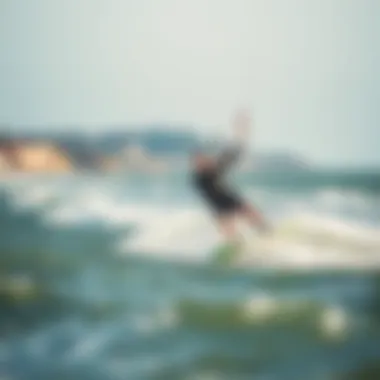 Kiteboarding Thrills at Exmouth Kiteboarders riding the waves along Exmouth coastline