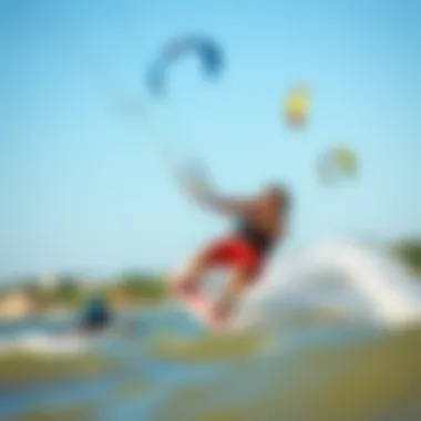 Kiteboarding Competition in Boston Exciting kiteboarding competition in Boston