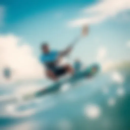 Kiteboarders riding the waves in Cabarete