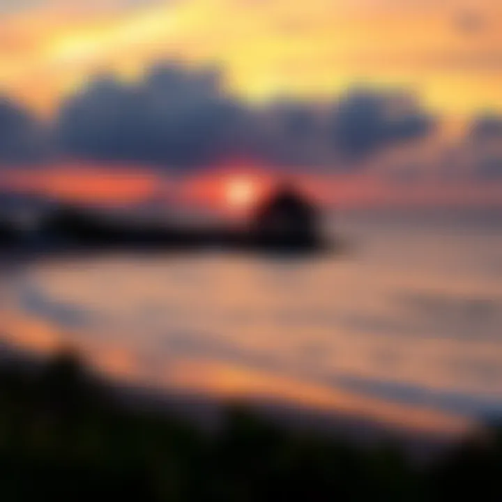 Sunset Serenity over Cabarete Beach Panoramic view of Cabarete beach at sunset