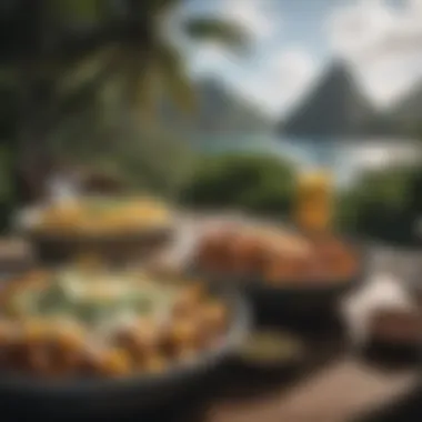 Taste of St. Lucia: Local Flavors Delicious local cuisine served at Coconut Resort