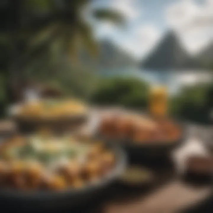 Taste of St. Lucia: Local Flavors Delicious local cuisine served at Coconut Resort