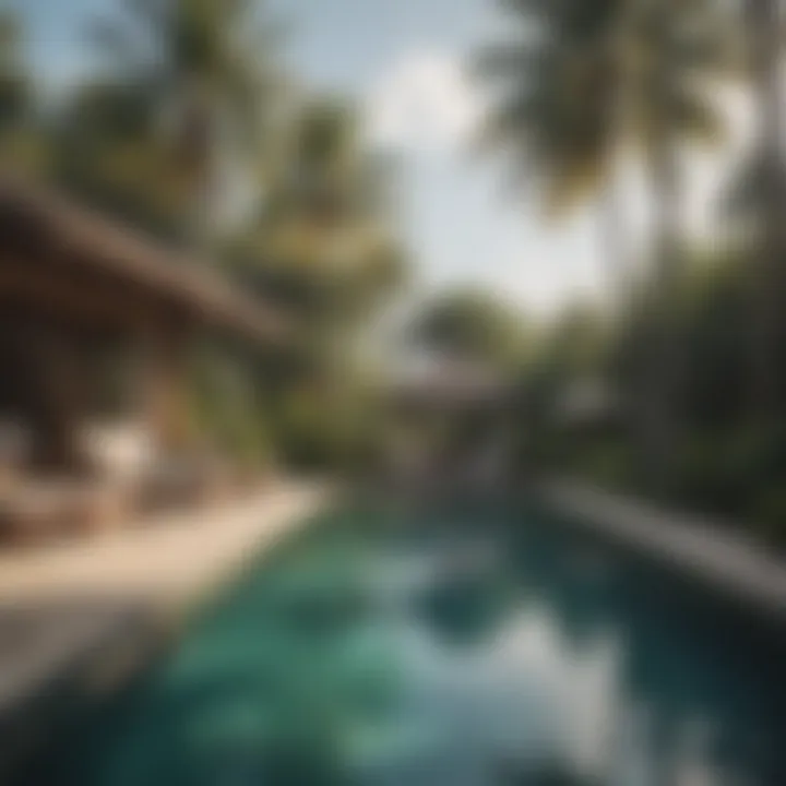 Serene Poolside Retreat Luxurious pool area at Coconut Resort