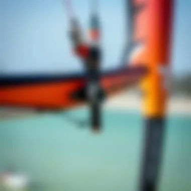 Innovative Design Features of Slingshot B2 Kite Close-up view of Slingshot B2 kite showcasing its unique design features