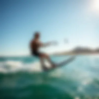 Rider enjoying the thrill of electric hydrofoiling