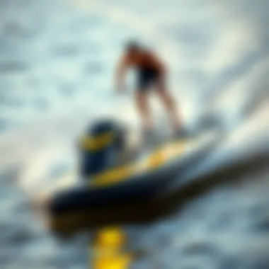 Electric Jet Body Board in Action Electric jet body board in action on water