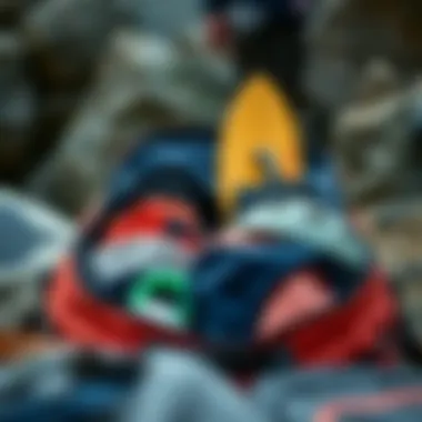 Packing Gear Neatly in a Surfing Travel Bag Packing gear neatly in a surfing travel bag