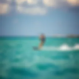 Vibrant kiteboarding scene in Aruba
