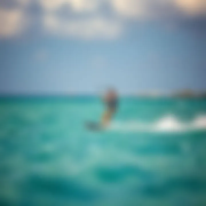 Vibrant kiteboarding scene in Aruba