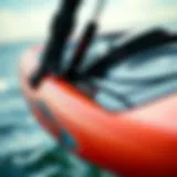 Close-up view of Hyperlite hydrofoil showcasing intricate design details