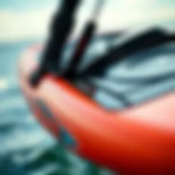 Close-up view of Hyperlite hydrofoil showcasing intricate design details