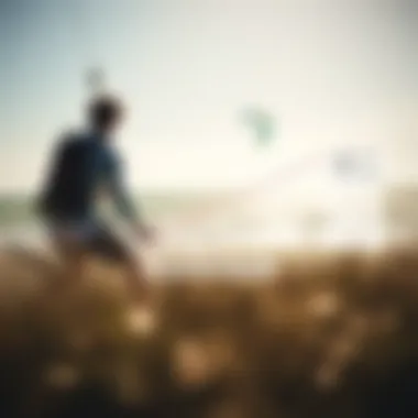 A diagram illustrating the optimal wind conditions for small kites in kiteboarding.