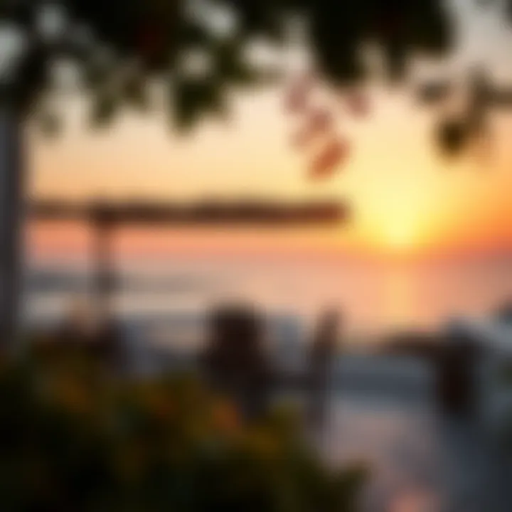 Sunset Bliss at Isalos Charming outdoor terrace with a sunset backdrop