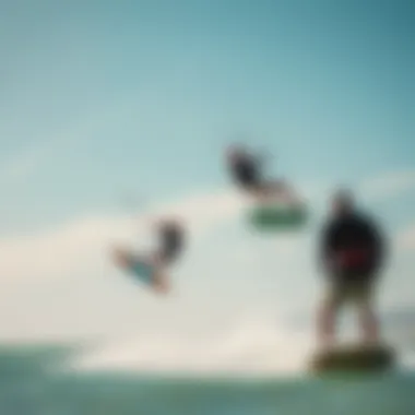 The Joy of Kiteboarding: Economic Factors in the Experience Kiteboarding enthusiasts enjoying the sport in scenic locations